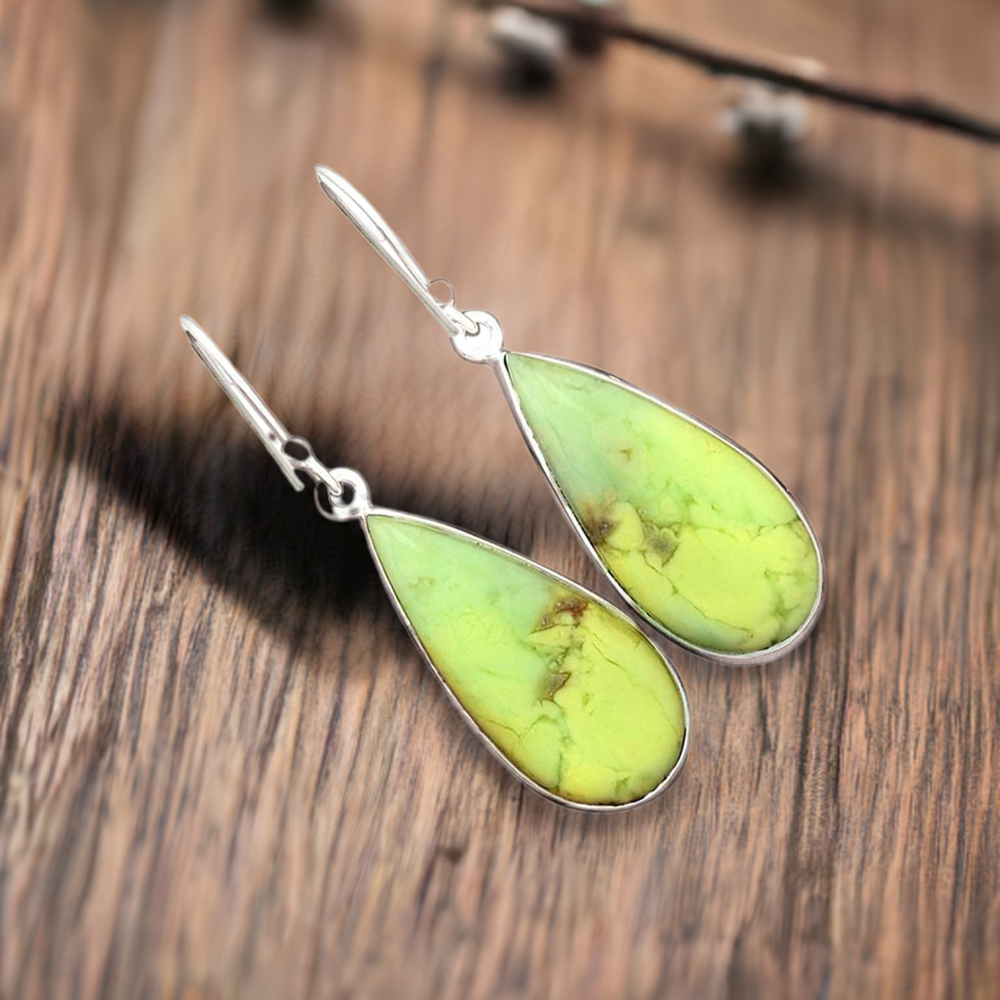 Semi Precious Agate Gemstone Earrings In 925 Sterling Silver 925SE2261