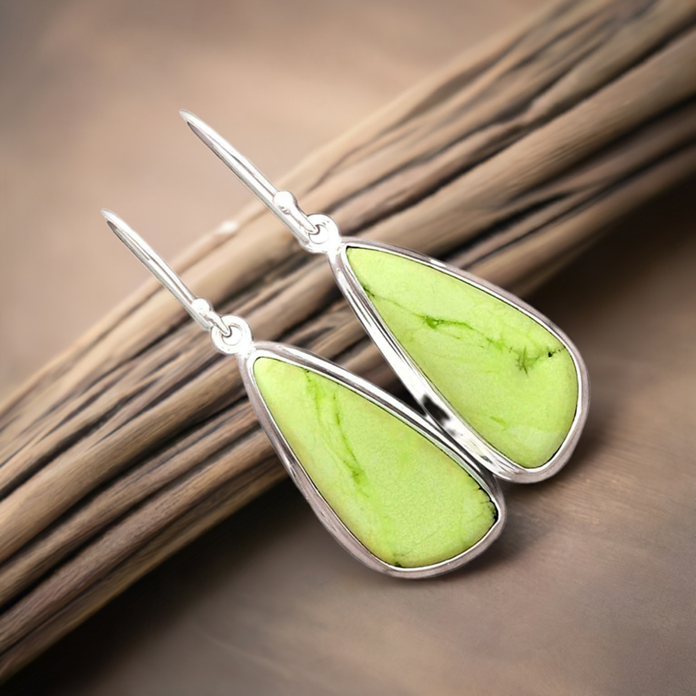 Natural Agate Gemstone Earrings In Fine 925 Sterling Silver 925SE2266