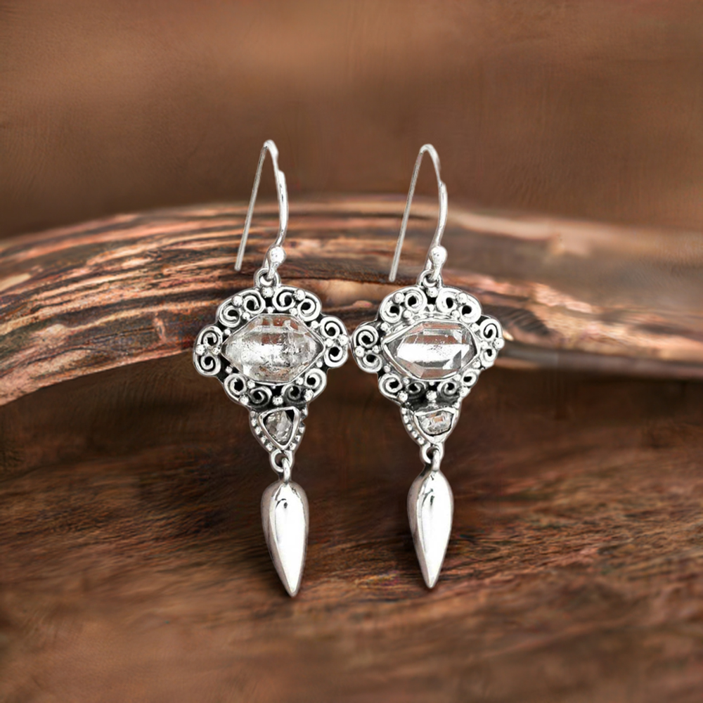 Genuine Multi Gemstone Earrings In Solid 925 Silver 925SE2423