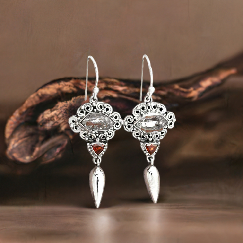 Natural Multi Gemstone Earrings In Fine 925 Sterling Silver 925SE2424