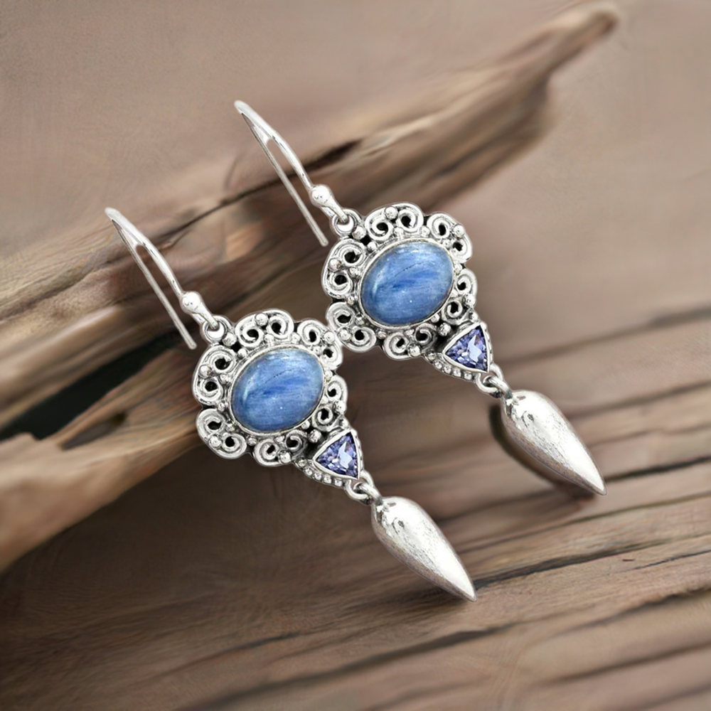 Genuine Multi Gemstone Earrings In Fine 925 Sterling Silver 925SE2426