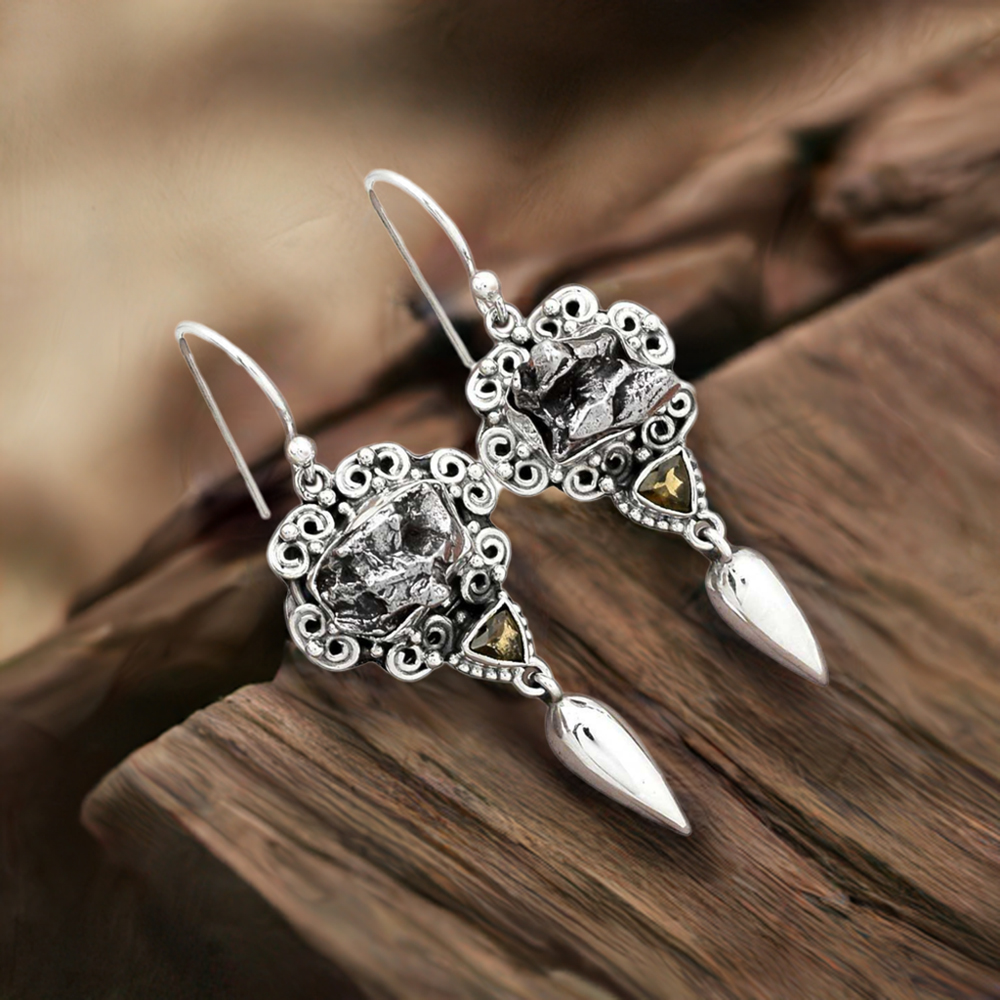 Genuine Multi Gemstone Earrings In 925 Sterling Silver Jewelry 925SE2453