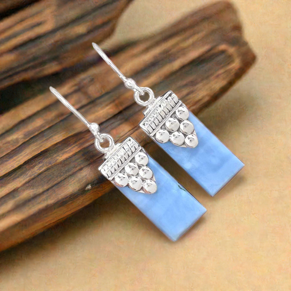 925 Sterling Silver Handmade Earrings In Agate Gemstone Jewelry 925SE2461