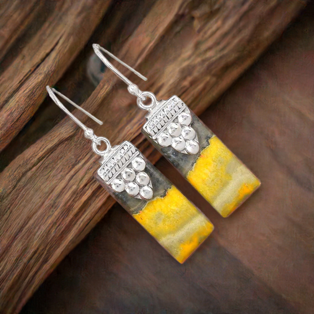 925 Sterling Silver Earrings In Eclipse Gemstone Jewelry 925SE2465