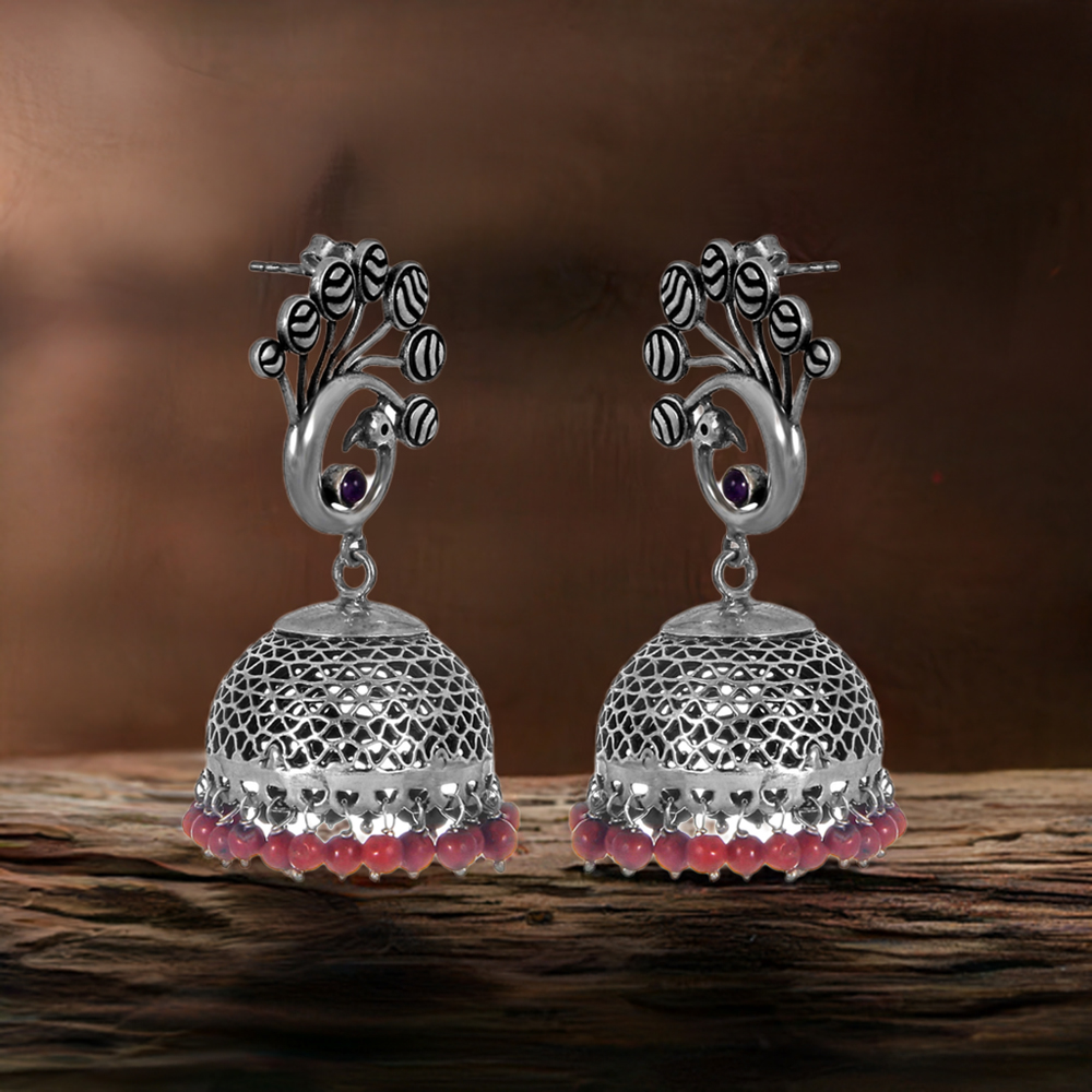 Semi Precious Gemstone Earrings In 925 Sterling Silver Jewelry 925SE254