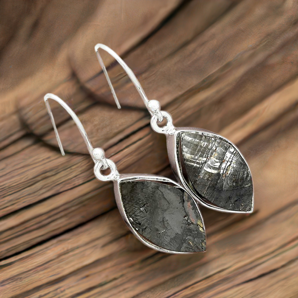 925 Sterling Silver Handmade Earrings In Black Tourmaline Gemstone Jewelry 925SE2562