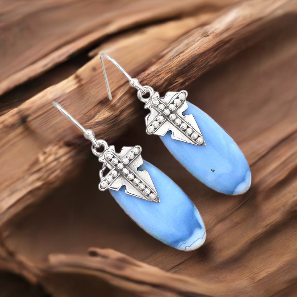 Genuine Agate Gemstone Earrings In 925 Sterling Silver Jewelry 925SE2608