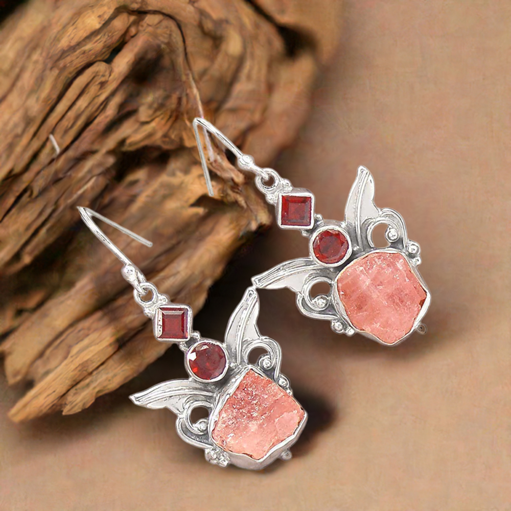 925 Sterling Silver Earrings In Multi Gemstone Jewelry 925SE2621
