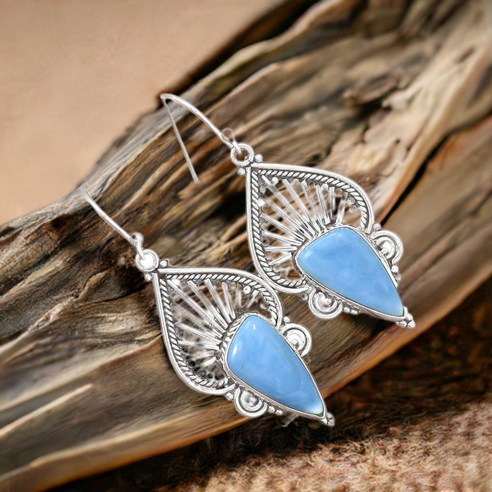 Genuine Agate Gemstone Earrings In Solid 925 Silver 925SE2657