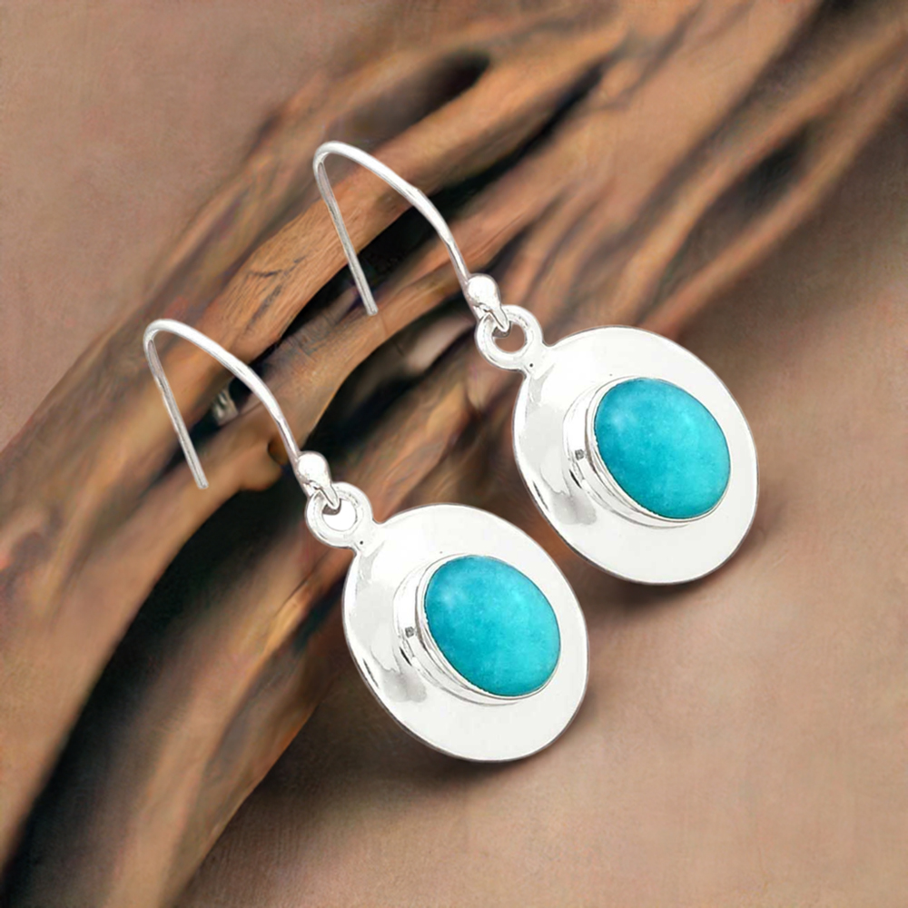 925 Sterling Silver Handmade Earrings In Opal Gemstone Jewelry 925SE2688