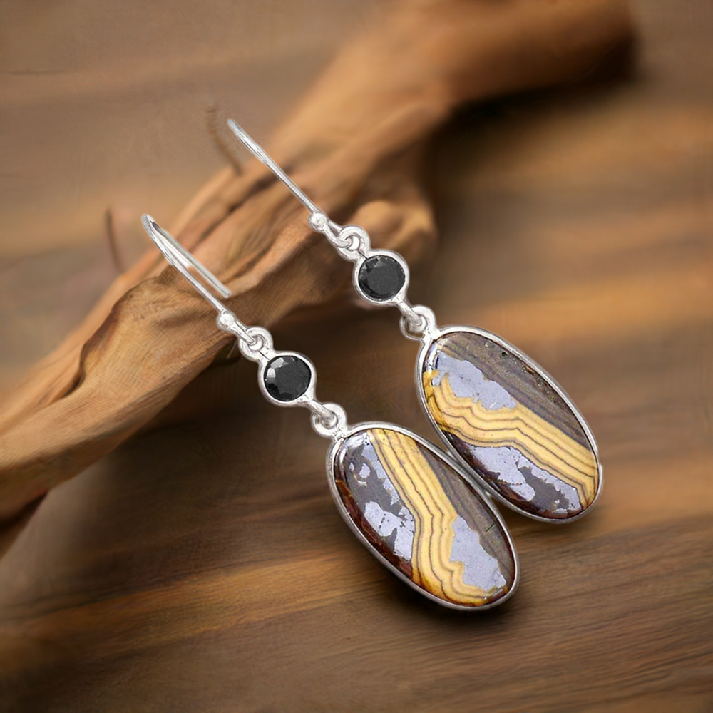 925 Sterling Silver Handmade Earrings In Multi Gemstone Jewelry 925SE2788