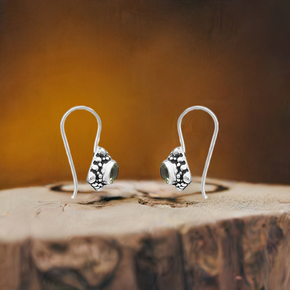 Smoky Gemstone Earring In Sterling Silver 925SE28_0