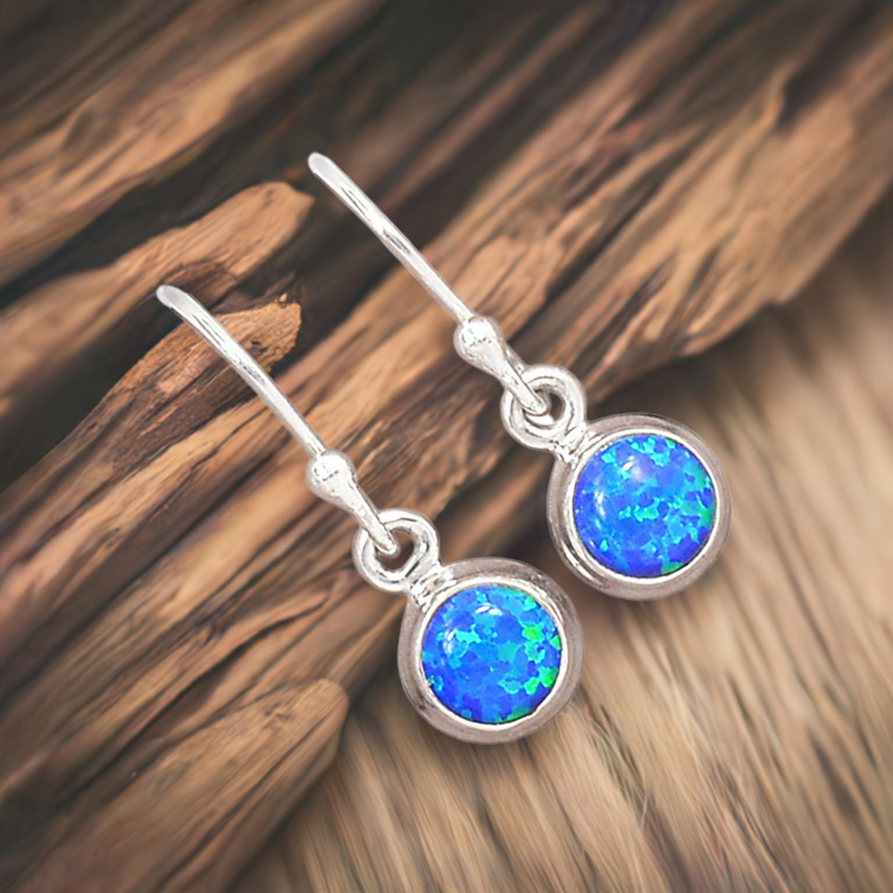 925 Sterling Silver Handmade Earrings In Opal Gemstone Jewelry 925SE2800