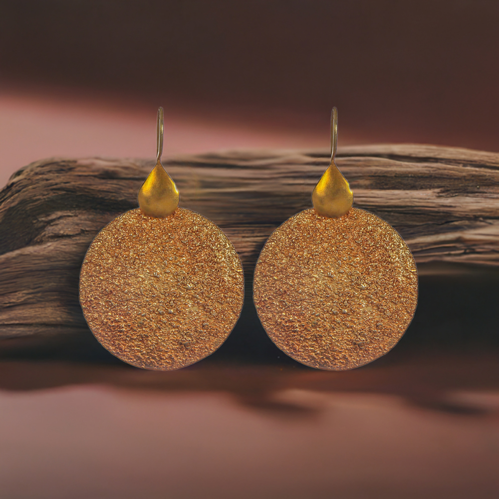 925 Sterling Silver Earrings In Gold Plated 925SE285