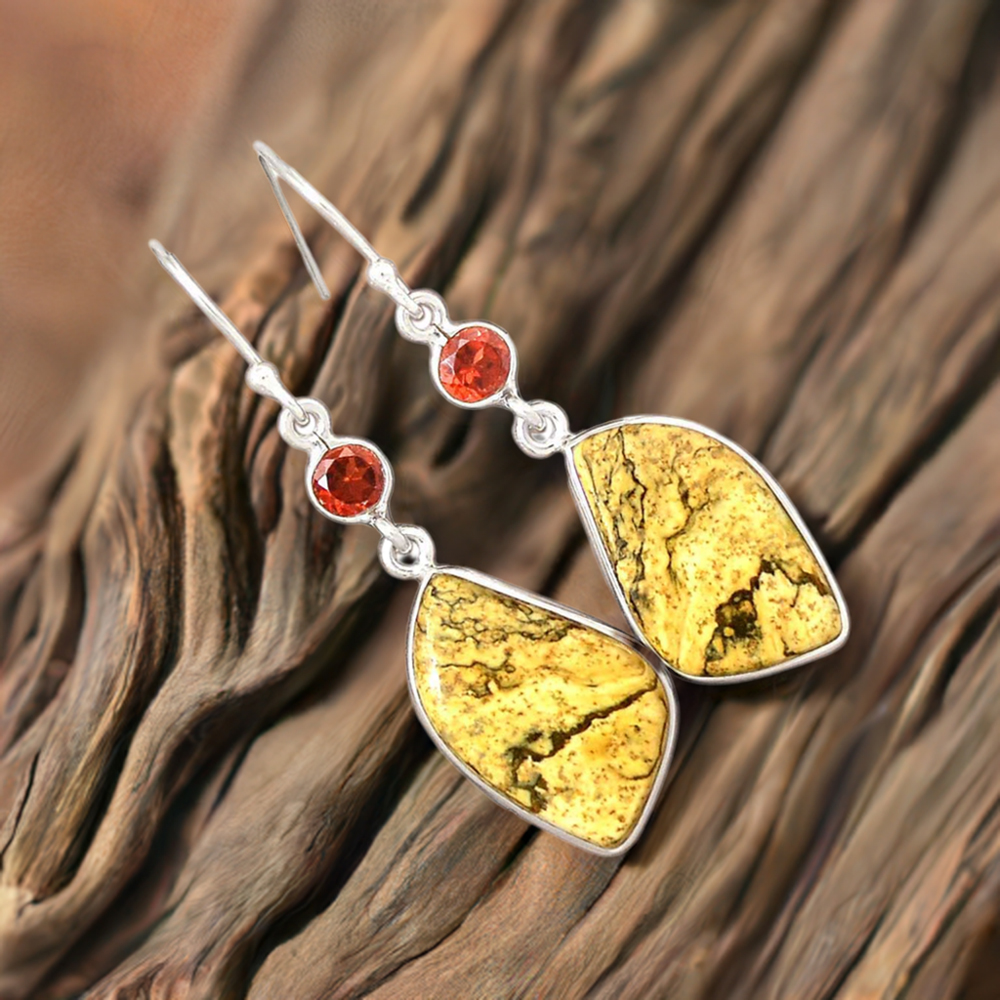 925 Sterling Silver Earrings In Multi Gemstone Jewelry 925SE2853