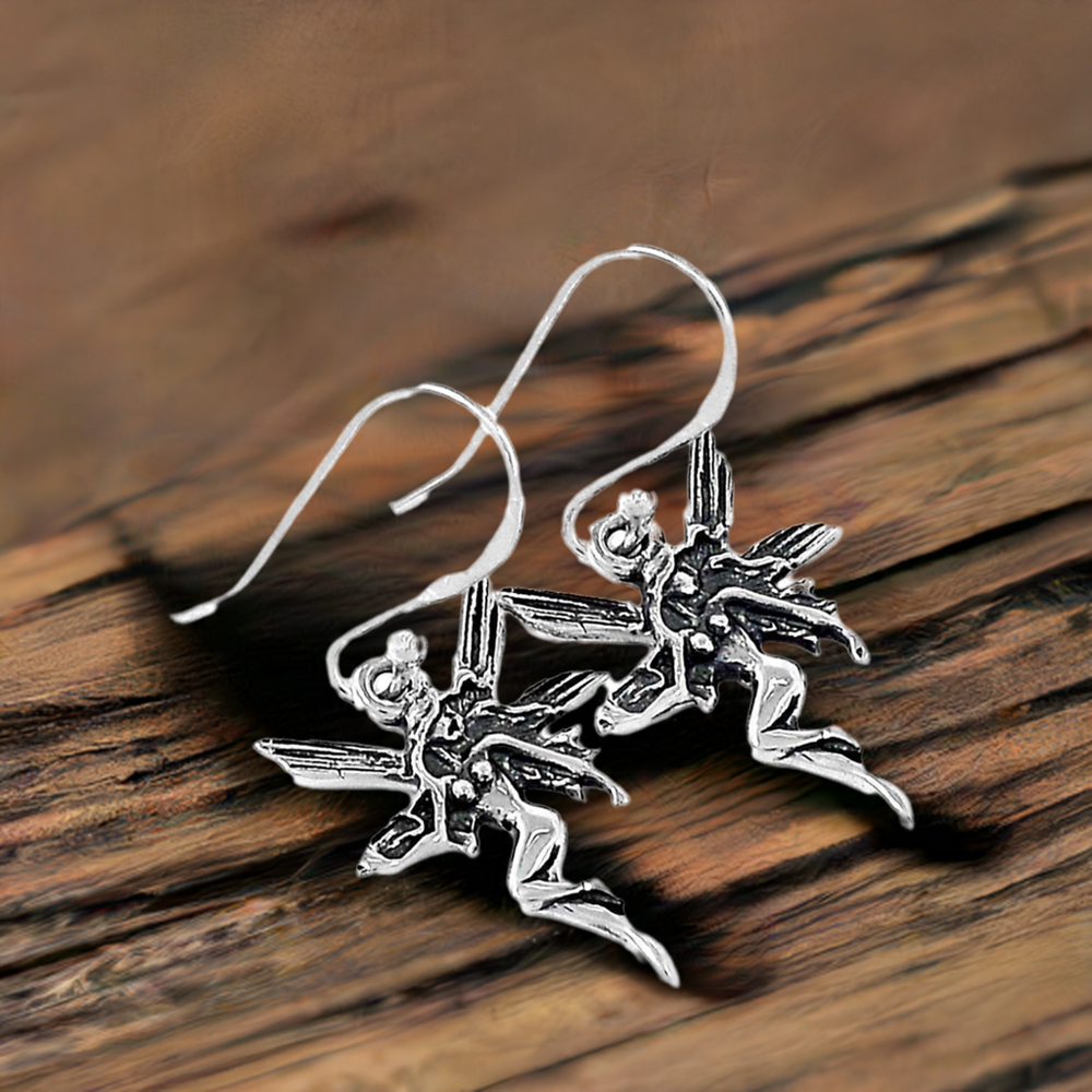 Antique Oxidized Earrings In Solid 925 Silver 925SE2899