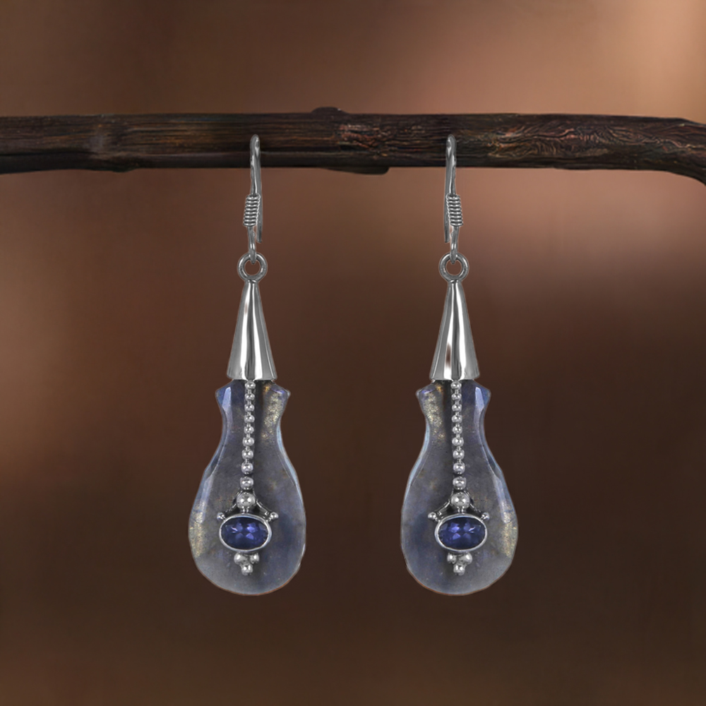 925 Sterling Silver Guitar design earring 925SE299