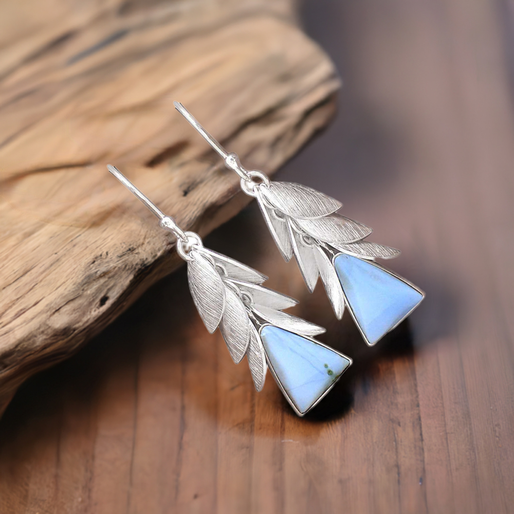 925 Sterling Silver Handmade Earrings In Opal Gemstone Jewelry 925SE3039