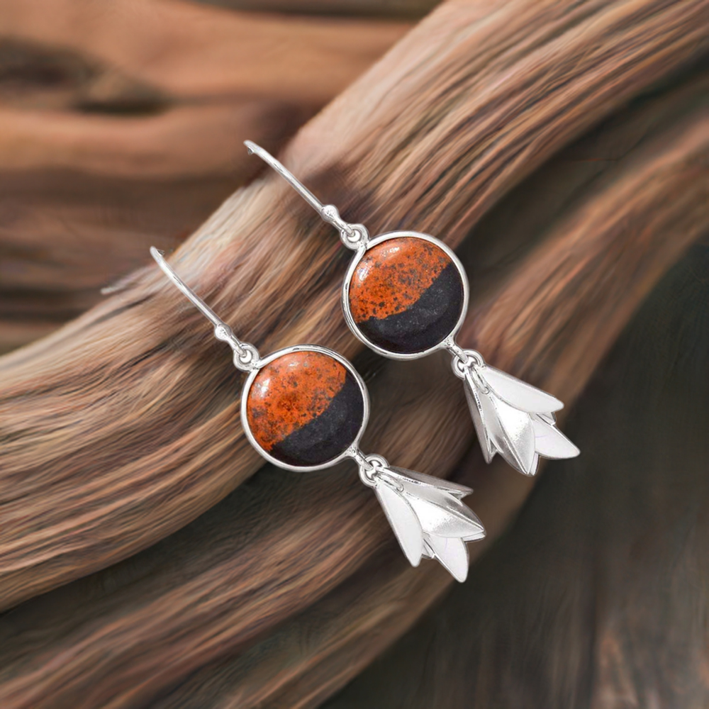 Genuine Sonora Sunset Gemstone Earrings In Fine 925 Sterling Silver 925SE3060