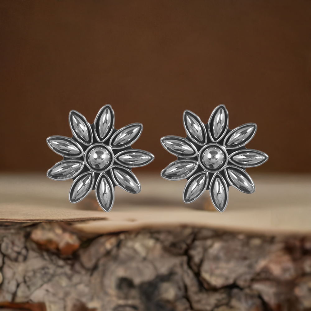 Star Design Handmade Earrings In 925 Sterling Silver 925SE310