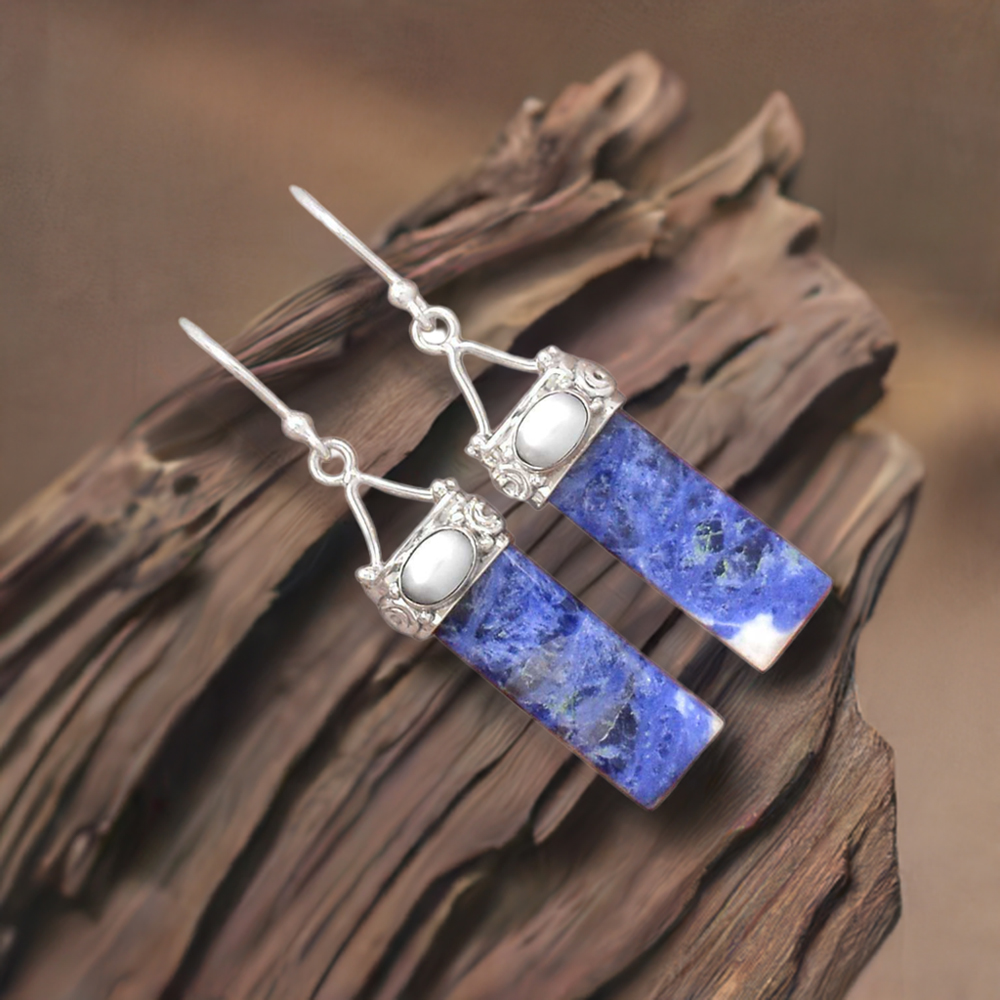 925 Sterling Silver Earrings In Multi Gemstone Jewelry 925SE3101