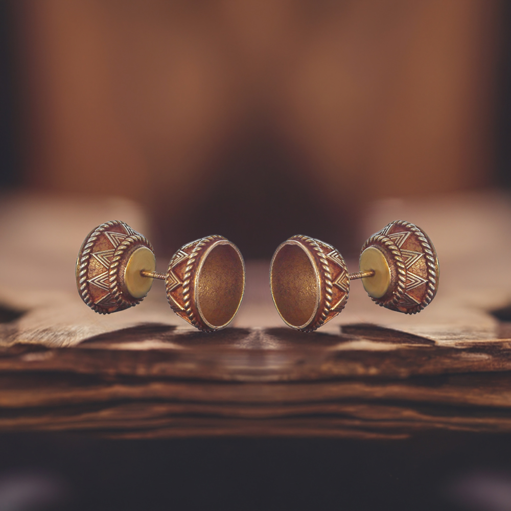 Fine Design Gold Vermeil Earrings In Solid 925 Silver 925SE311_0