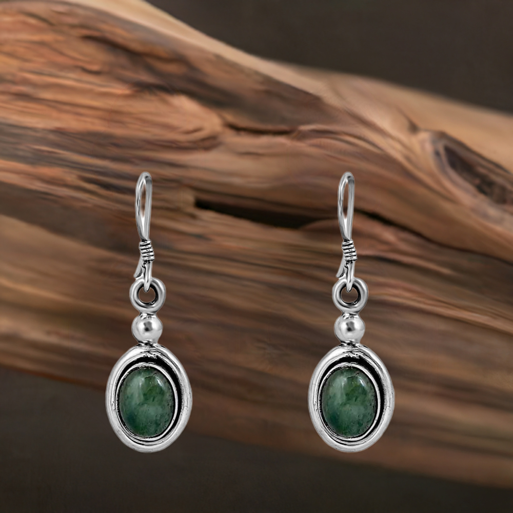 Aventurine Gemstone In 925 Sterling Silver Jewelry 925SE46