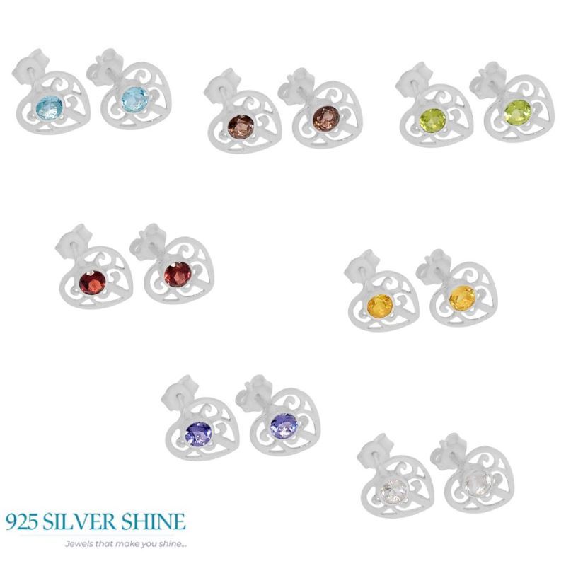 925 Sterling Silver Handmade Earrings In Peridot Gemstone Jewelry 925SE530_0