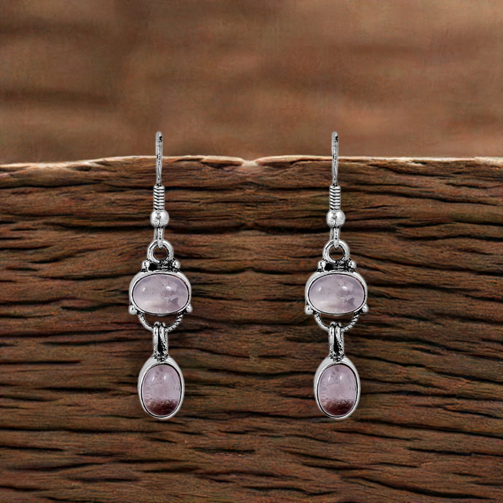 For Her Amethyst Gemstone Earring In 925 Sterling Silver Jewelry 925SE59