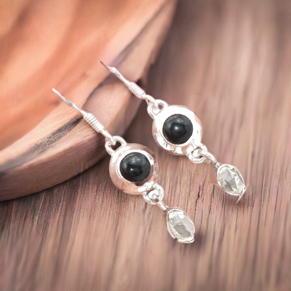 925 Sterling Silver Earrings In Multi Gemstone Jewelry 925SE673