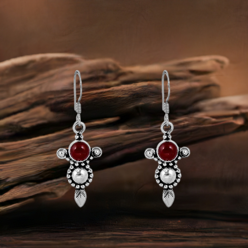 Carnelian Semi Precious Gemstone In 925 Sterling Silver Jewelry 925SE75