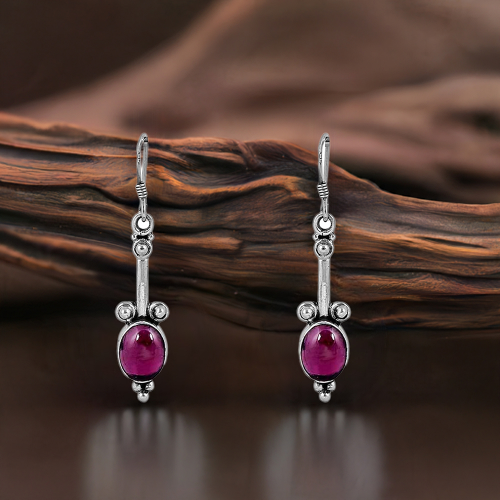 For Her Amethyst Gemstone Earring In 925 Sterling Silver Jewelry 925SE79