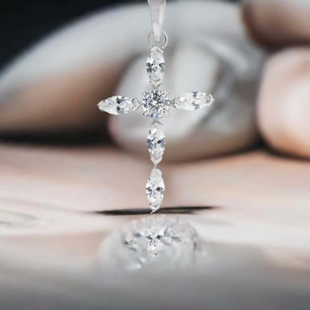 925 Fine Silver Pendants In White Topaz Gemstone Jewelry 925SP04