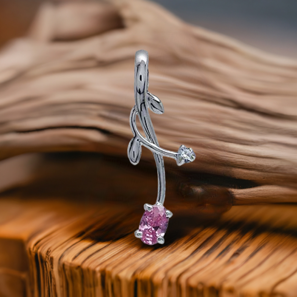 925 Sterling Silver Handmade Pendants In Pink Tourmaline Gemstone Jewelry 925SP05