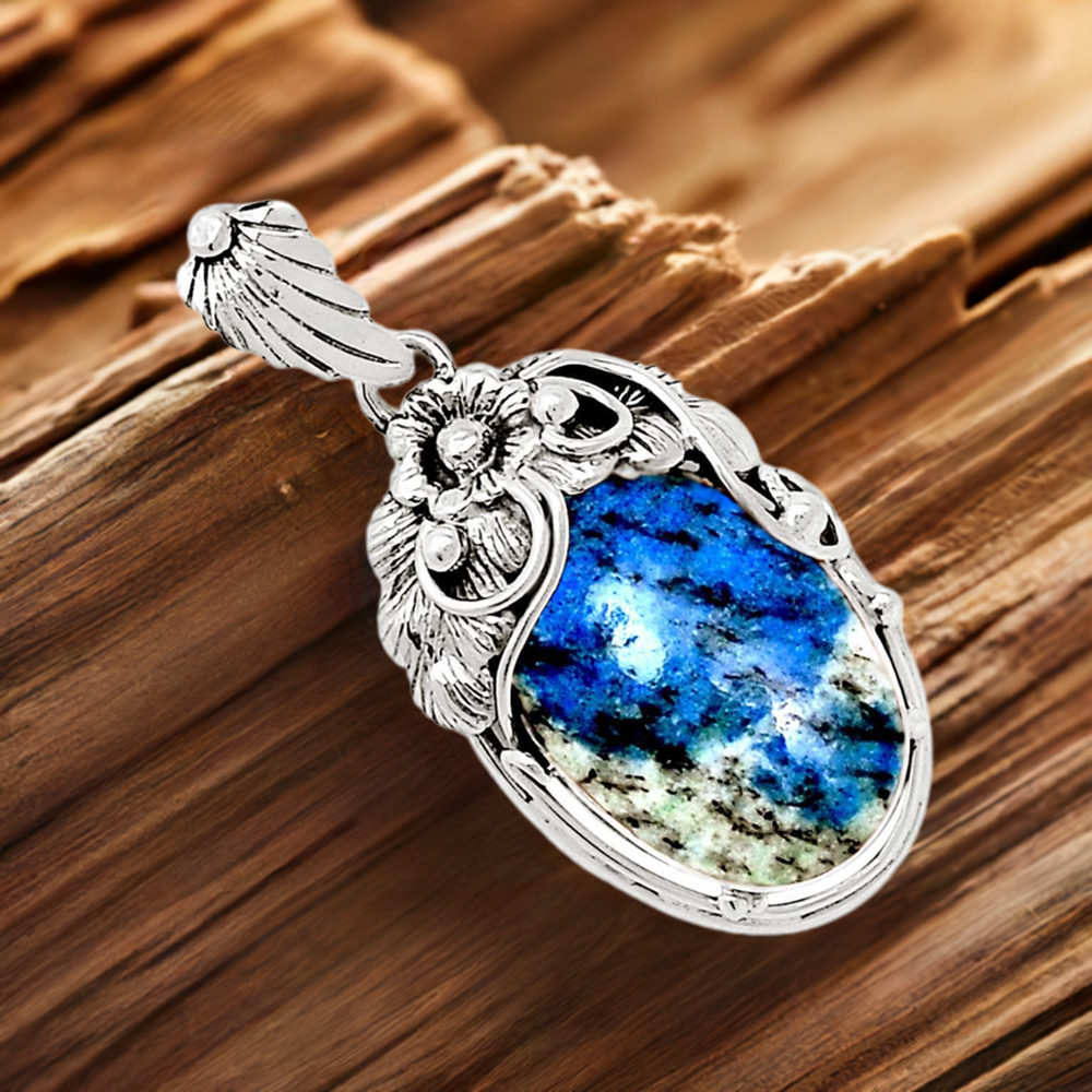 k2 Gemstone Handmade Pendants In Solid Sterling Silver Jewelry 925SP102-3