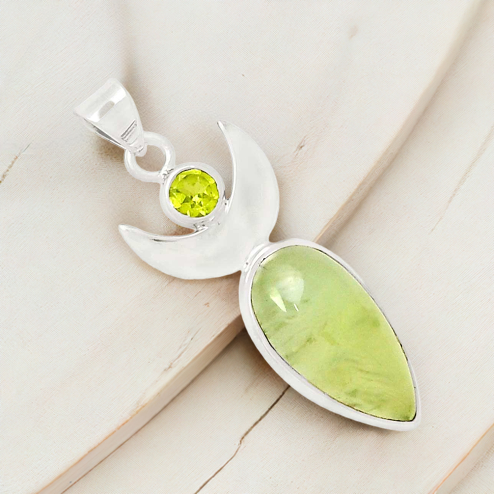 Multi Gemstone Pendants In Fine Sterling Silver Jewelry 925SP103-1