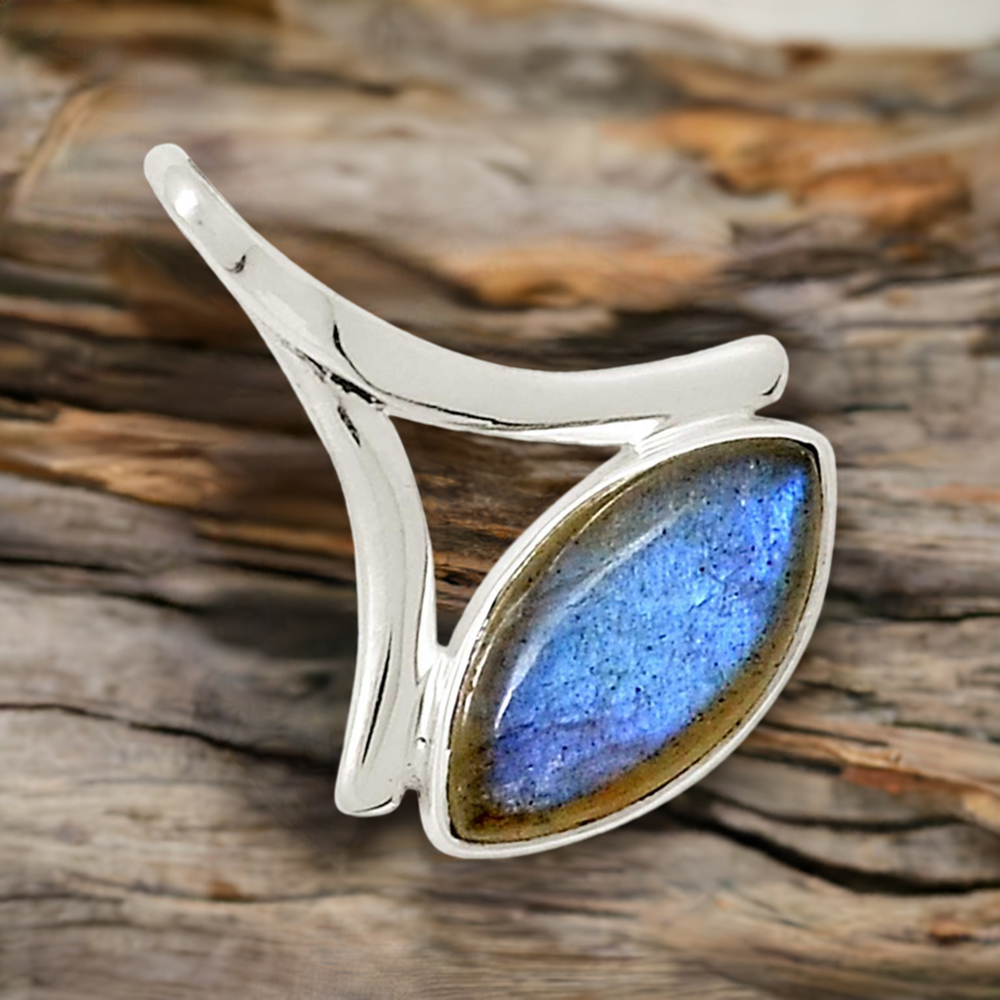 Labradorite Gemstone Pendants In 925 Solid Silver Jewelry 925SP120-2