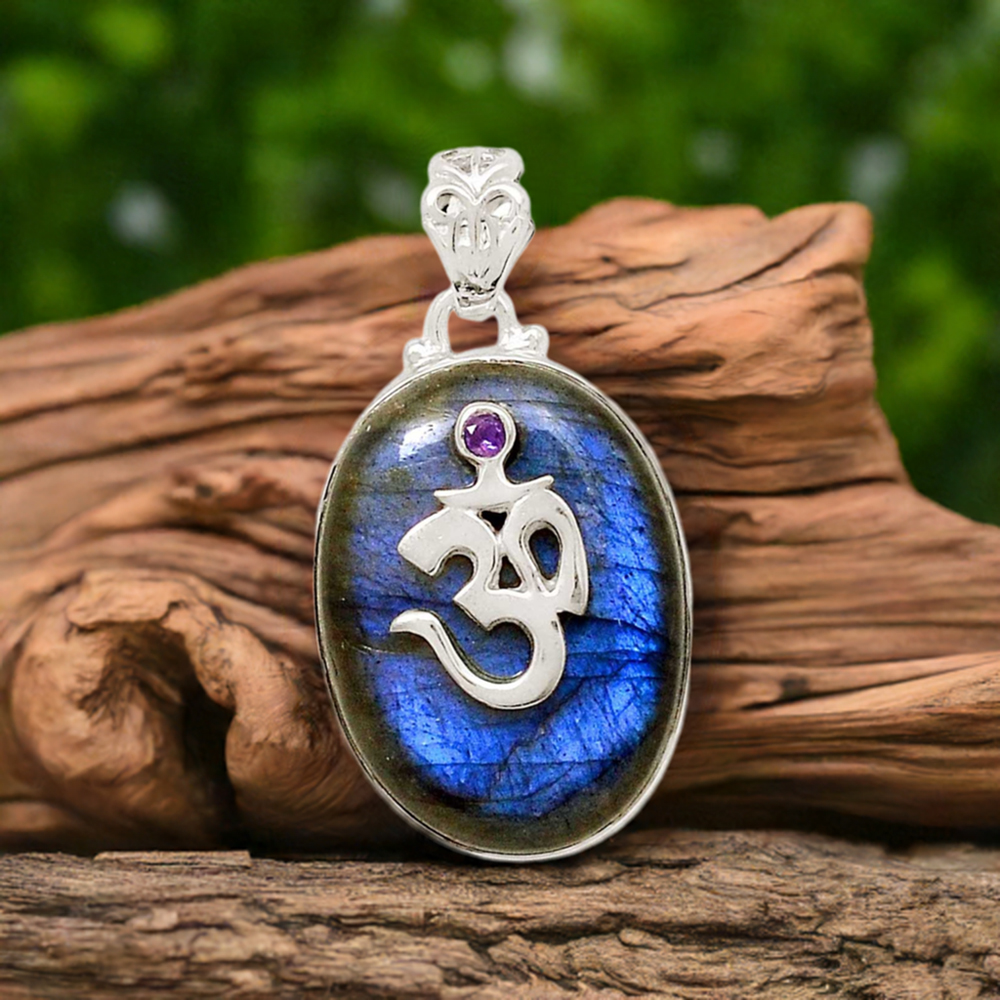 Labradorite Gemstone Pendants In 925 Solid Silver Jewelry 925SP127