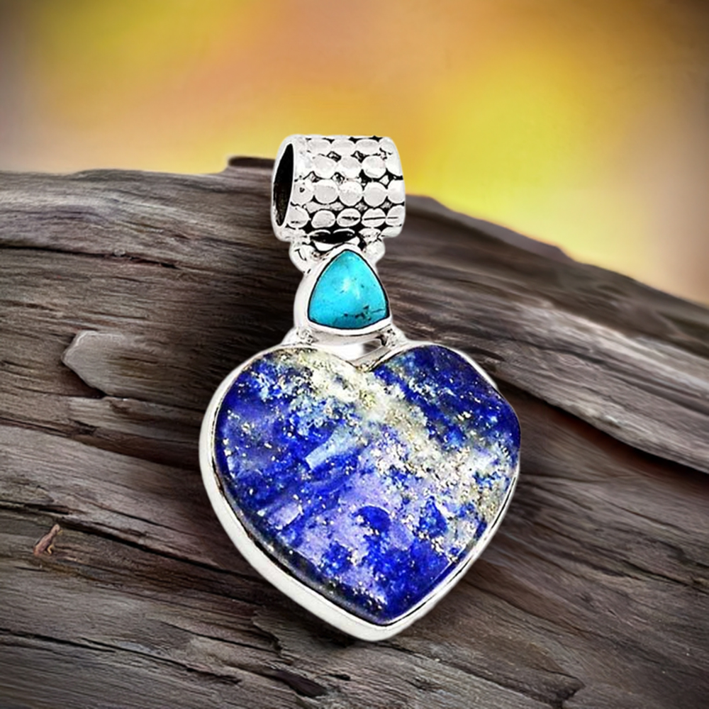 Multi Gemstone Pendants In Fine Sterling Silver Jewelry 925SP131