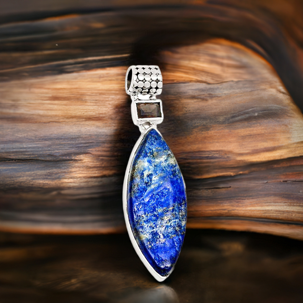 Multi Gemstone Pendants In 925 Solid Silver Jewelry 925SP132