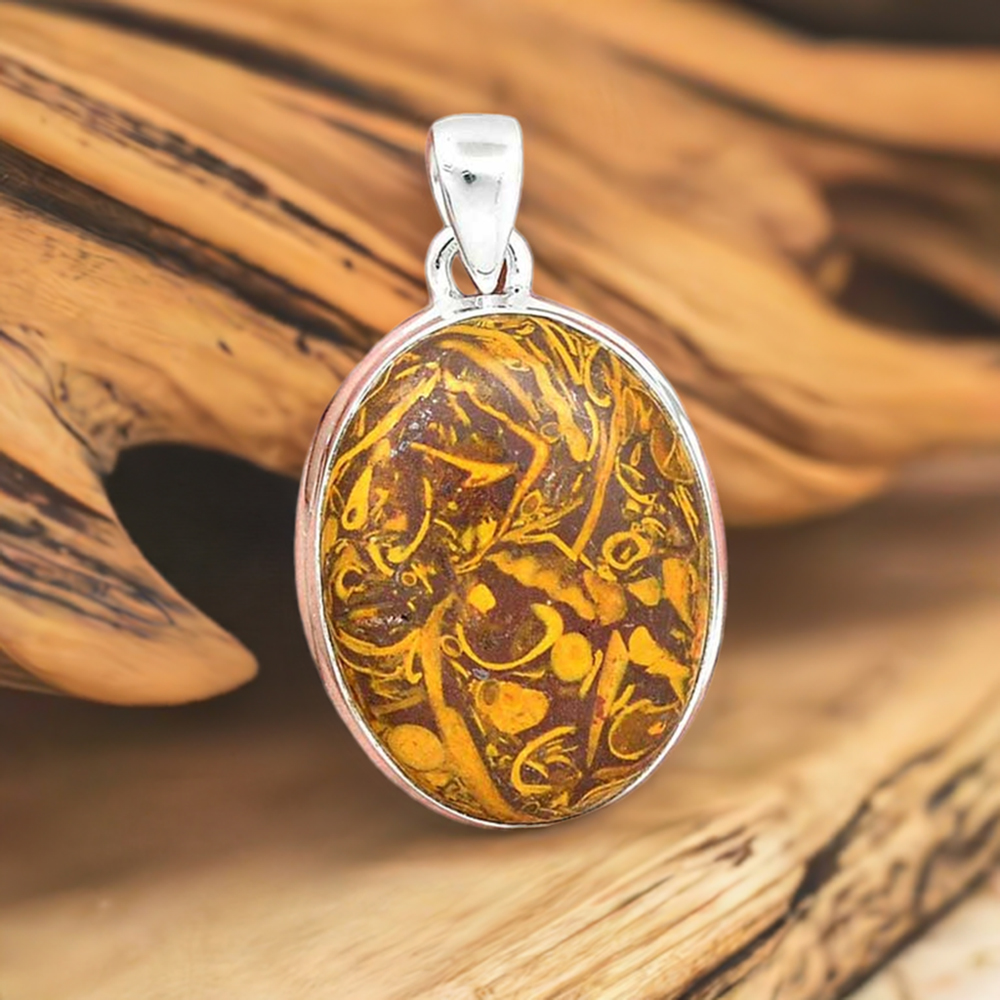 Miriam Jasper Gemstone Pendants In Fine Sterling Silver Jewelry 925SP136