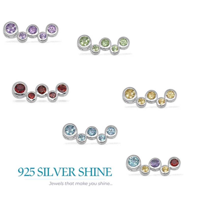 925 Sterling Silver Handmade Pendants In Multi Gemstone Jewelry 925SP1386_1