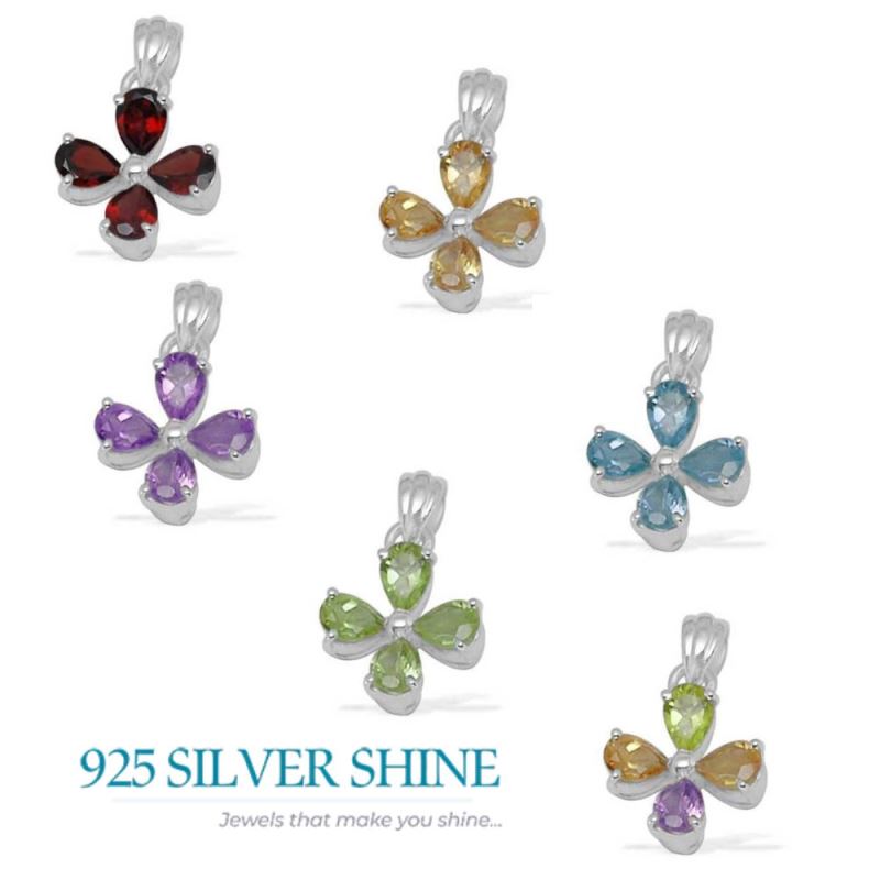 Peridot Gemstone Pendants In 925 Solid Silver Jewelry 925SP1409_1