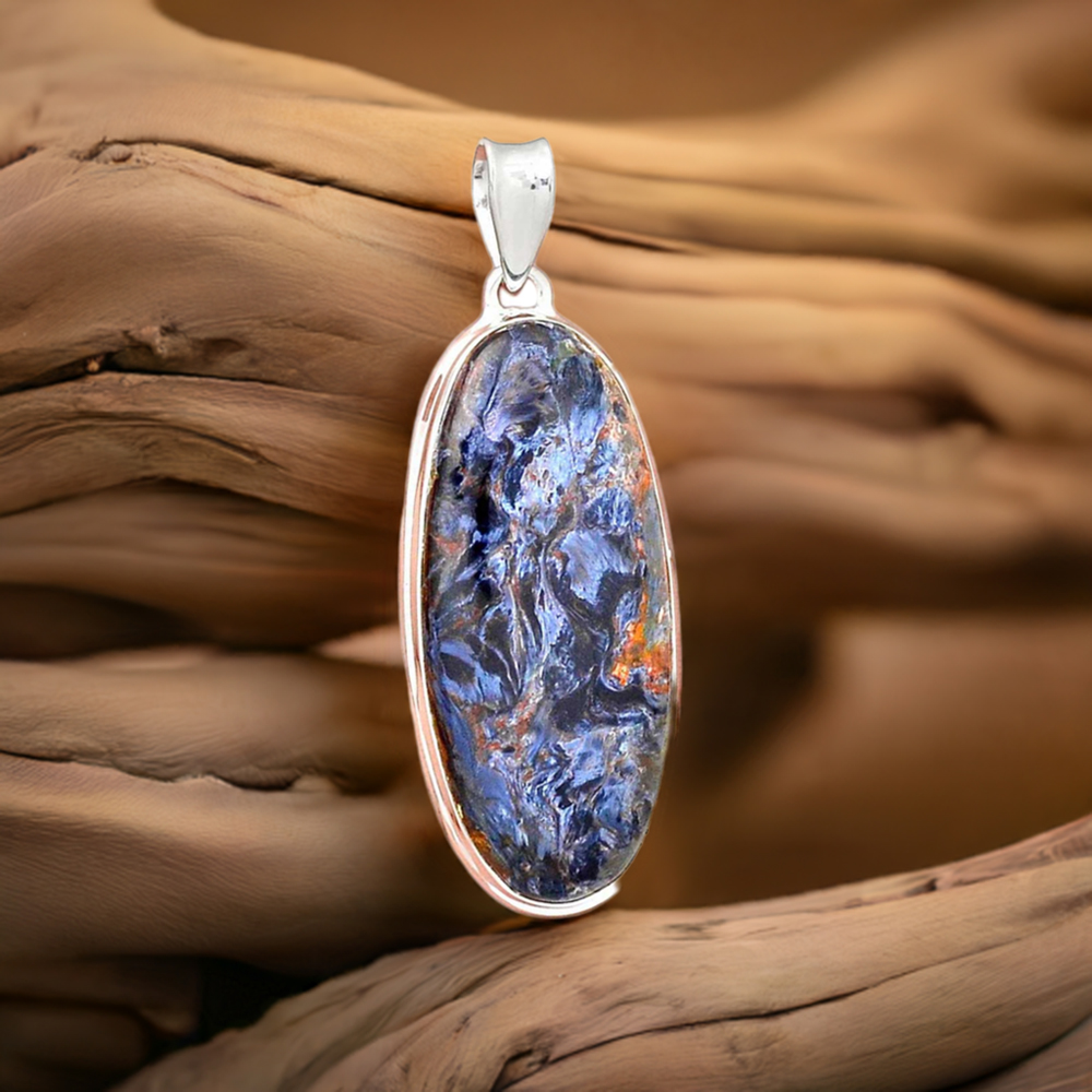 925 Sterling Silver Handmade Pendants In Pietersite Gemstone Jewelry 925SP144