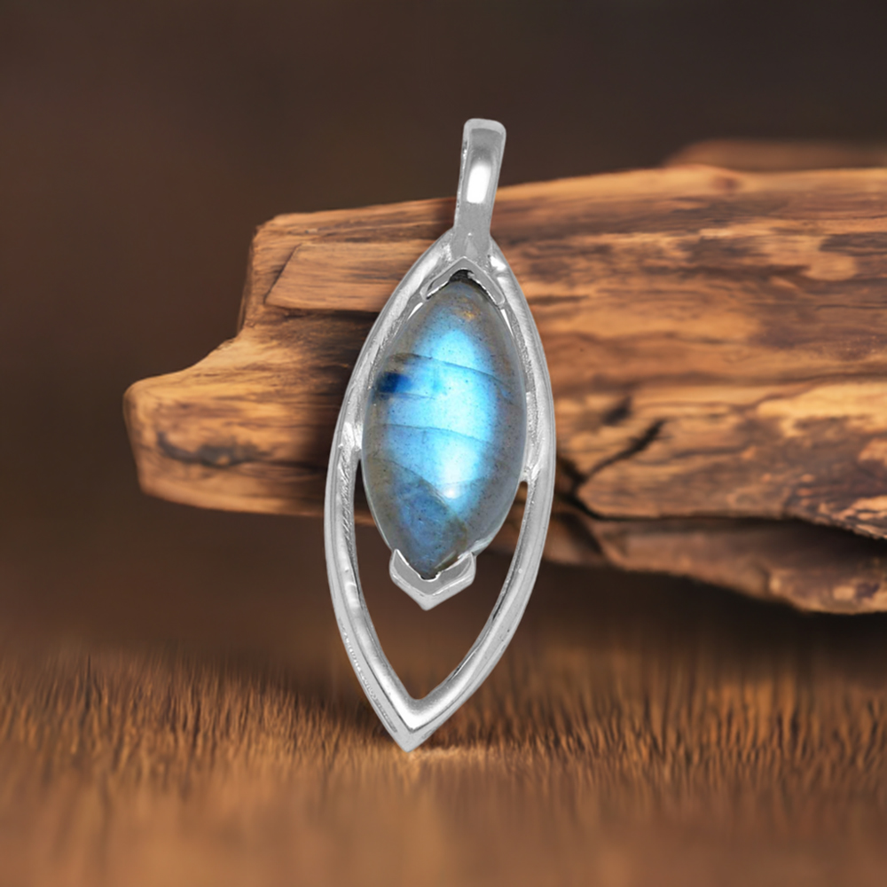 925 Solid Silver Pendants In Labradorite Gemstone Jewelry 925SP1479