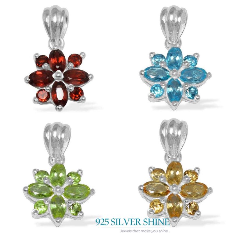 Peridot Gemstone Pendants In 925 Fine Silver Jewelry 925SP1500_2