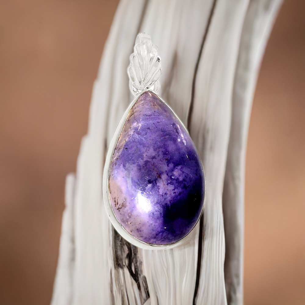 Solid Sterling Silver Handmade Pendants In Tiffany Gemstone Jewelry 925SP154