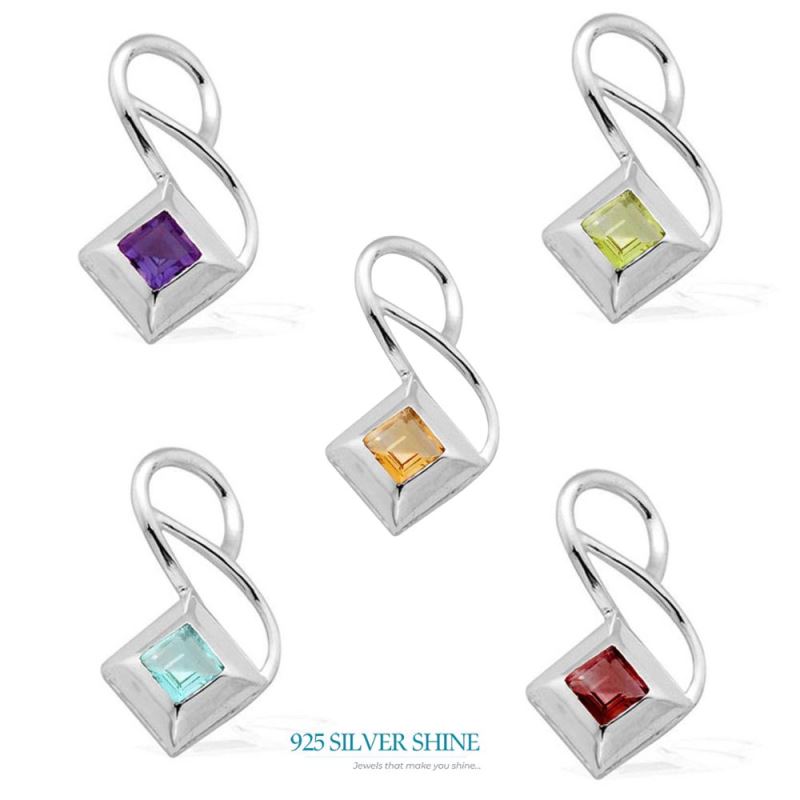 Citrine Gemstone Pendants In 925 Fine Silver Jewelry 925SP1555_2