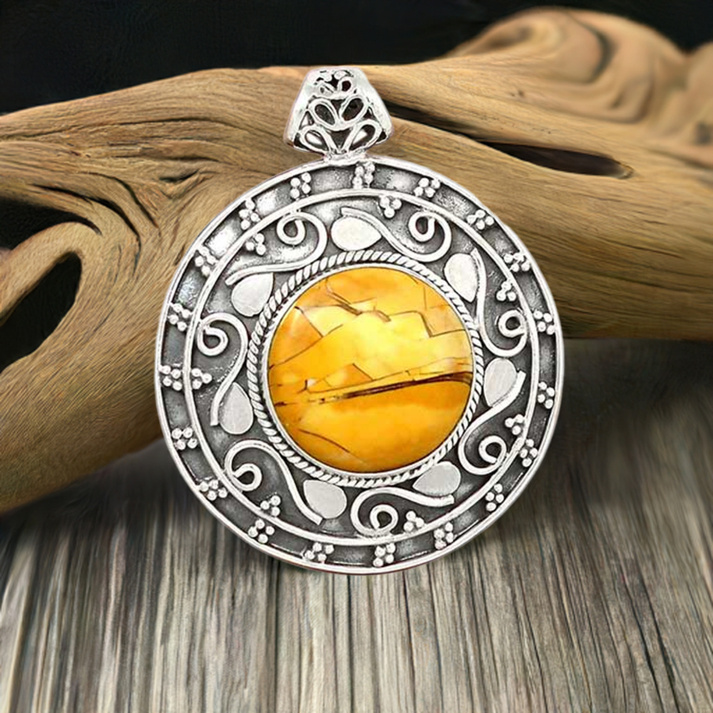 Brecciated Mookaite Gemstone Handmade Pendants In Solid Sterling Silver Jewelry 925SP172