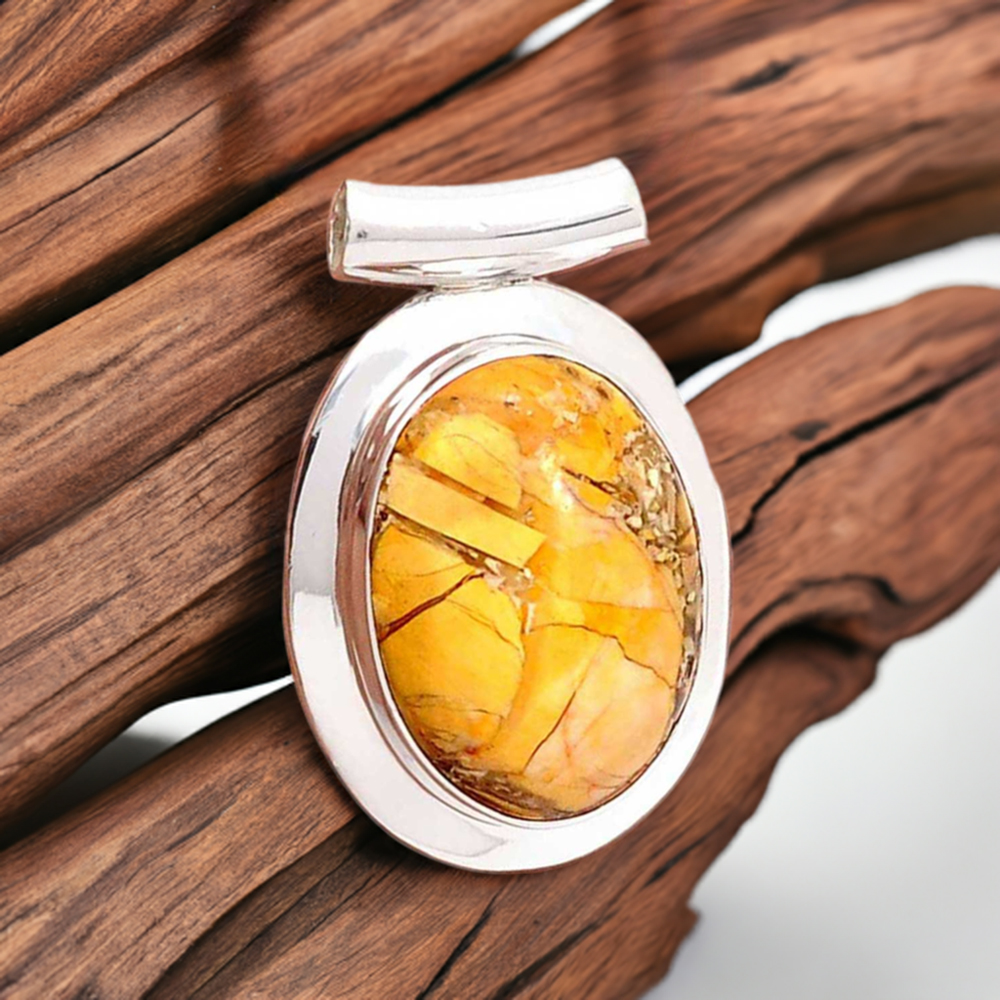 Brecciated Mookaite Gemstone Handmade Pendants In 925 Sterling Silver Jewelry 925SP176